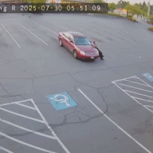 Runaway sedan hits restaurant multiple times in botched tow attempt