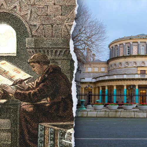 Medieval monk scribbles about hangovers, weather plus Vikings on display in Ireland