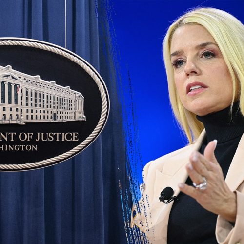 Pam Bondi fires DOJ paralegal for allegedly flipping off National Guard member
