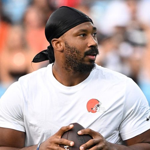 Myles Garrett cited for driving 100 mph after Browns preseason game