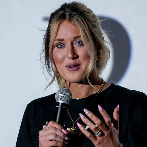 Charlie Kirk memorial: Erika Kirk receives praise from Riley Gaines