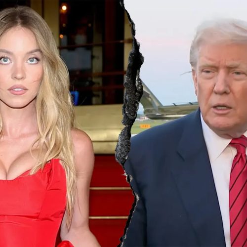 President Donald Trump reacted positively upon hearing that actress Sydney Sweeney is a registered Republican,