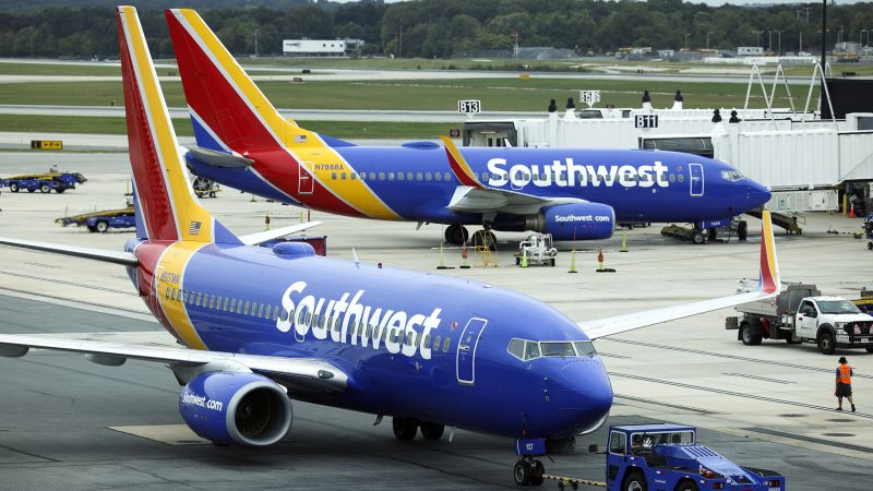 Southwest Airlines flights grounded due to equipment issues