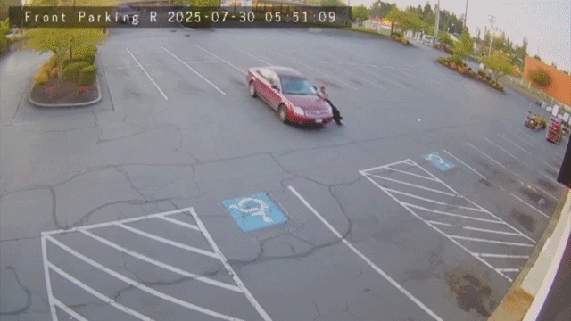 Runaway sedan hits restaurant multiple times in botched tow attempt